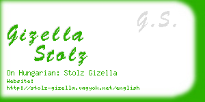 gizella stolz business card